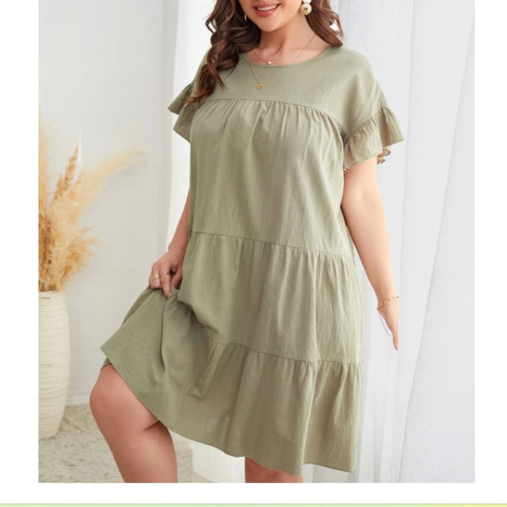 Ruffle Hem Dress
